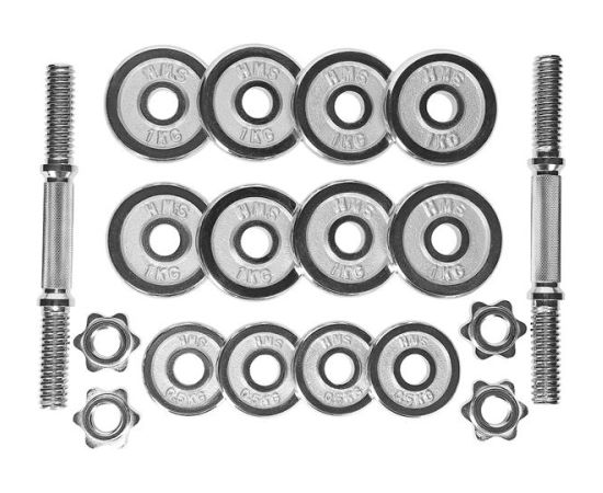 Hanteles ar regulējamu svaru HMS STC15 CHROME 15KG