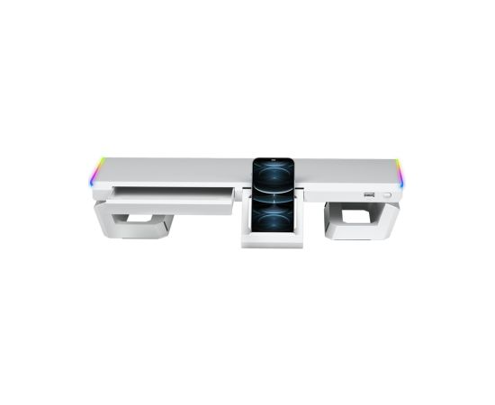 Mars Gaming MGS-ONE Monitora statīvs Chroma RGB / USB 2.0