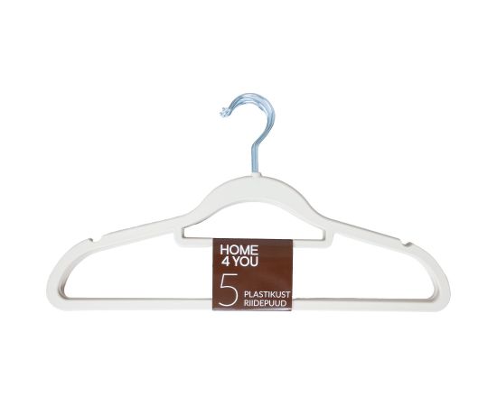 Hangers 5 pcs, beige, non-slip