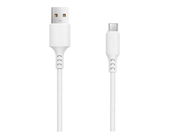 Setty kabelis USB - microUSB 1,0 m 2A balts NEW