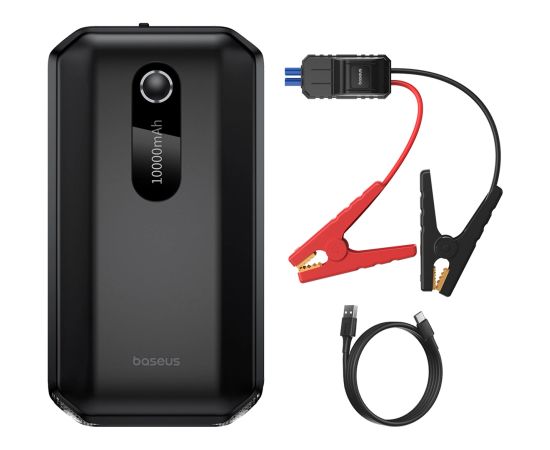 Baseus Super Energy Air auto starteris (10000mAh, 1000A maksimālā strāva), melns