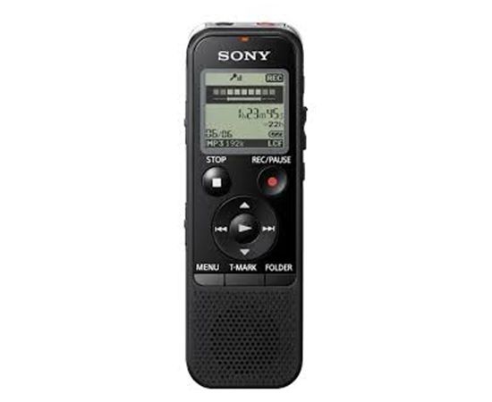 Sony Digital Voice Recorder ICD-PX470 Black, Stereo, MP3/L-PCM, 59 Hrs 35 min, MP3 playback