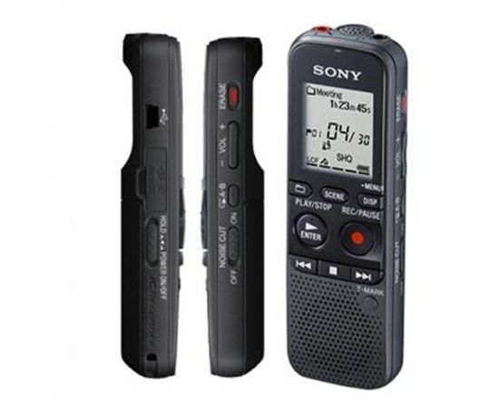 Sony Digital Voice Recorder ICD-PX470 Black, Stereo, MP3/L-PCM, 59 Hrs 35 min, MP3 playback