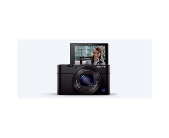 Sony Cyber-shot RX100 III Compact camera, 20.1 MP, Optical zoom 2.9 x, Digital zoom 11 x, ISO 25600, Display diagonal 7.62 cm, Wi-Fi, Focus 0.3m - ∞, Video recording, Lithium-Ion (Li-Ion), Black