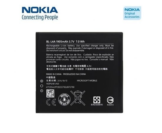 Nokia BL-L4A Оригинальный Аккумулятор Microsoft Lumia 535 Dual  Li-Ion 1905mAh (OEM)
