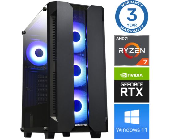INTOP Ryzen 7 5700X 16GB 1TB SSD M.2 NVME+2TB RTX3050 6GB WIN11