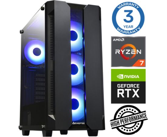 INTOP Ryzen 7 5700X 16GB 500SSD M.2 NVME RTX3050 8GB no-OS