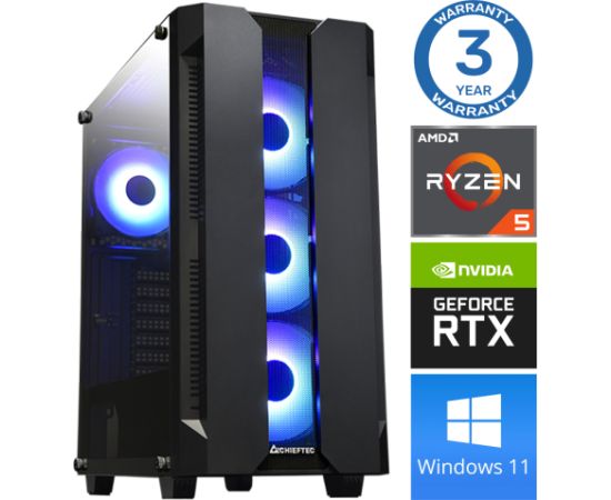 INTOP Ryzen 5 5500 16GB 250SSD M.2 NVME+2TB RTX3050 6GB WIN11