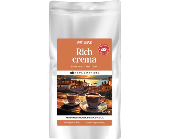 Kafijas pupiņas 4Swiss Rich Crema 500 g