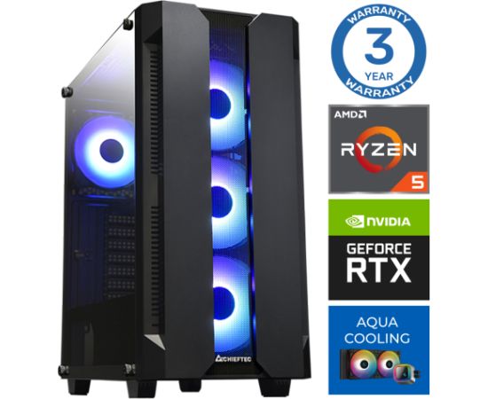 INTOP AQUA Ryzen 5 7600X 16GB DDR5 2TB SSD M.2 NVME RTX4060 8GB no-OS