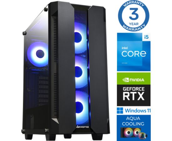 INTOP AQUA i5-14400F 16GB DDR5 500SSD M.2 NVME+2TB RTX3060 12GB WIN11Pro