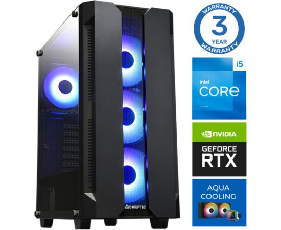 INTOP AQUA i5-14400F 32GB DDR5 2TB SSD M.2 NVME+2TB RTX4060 8GB no-OS