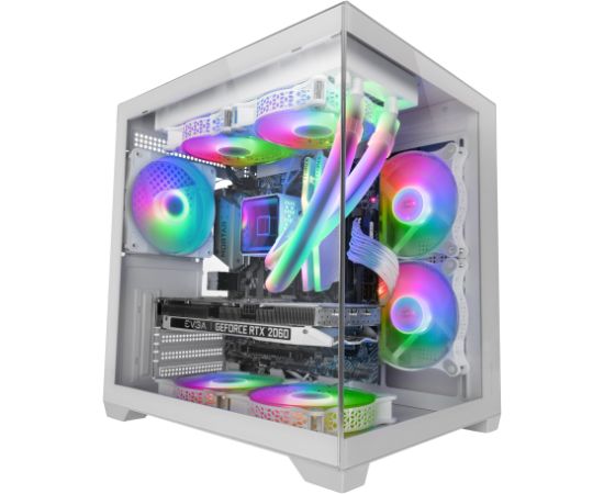Mars Gaming MCVIEW2W Компьютерный корпус mATX / белый