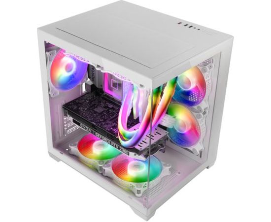 Mars Gaming MCVIEW2W Компьютерный корпус mATX / белый