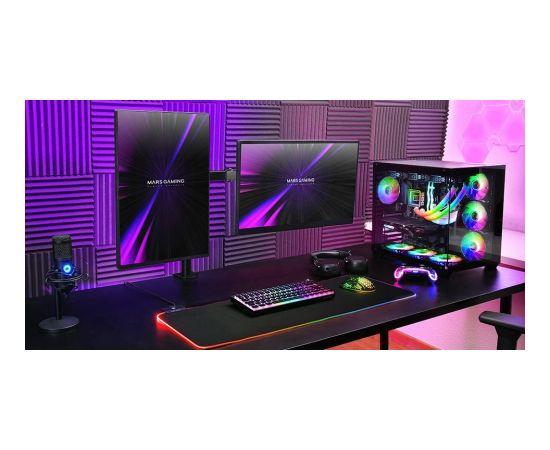 Mars Gaming MARM2 2x Monitoriem statīvs ar galda stiprinājumu