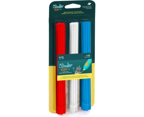 3Doodler Start 3DS-ECO-MIX1-75 3D printing material Compostable plastic Blue, Red, White 1 g