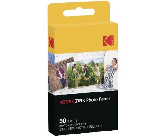 Kodak ZINK 2x3'' 50x76 mm 50 Sheets Photo Paper
