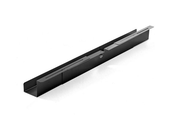 Cable management tray, adjustable 920-1500x120x115mm, Black
