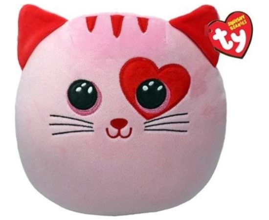 Meteor Maskotka ty squishy kot różowy 22 cm
