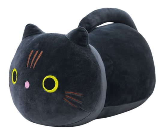 Leantoys Pluszowa Maskotka Przytulanka Kot Z Długim Ogonem Czarny 40cm