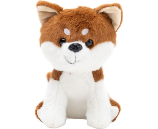 Leantoys Pluszowa Maskotka Przytulanka Mały Piesek Shiba Inu Biało Brązowy 20cm