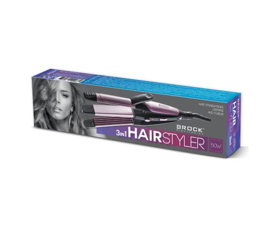 Matu ieveidotājs trīs vienā BROCK HC 3001 BK, 50W Matu fēni