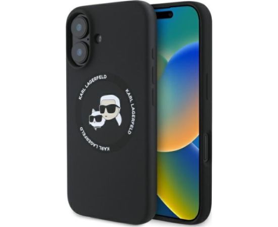 Karl Lagerfeld Liquid Silicone K&CH Heads MagSafe Case Aizsargapvalks priekš Apple iPhone 16