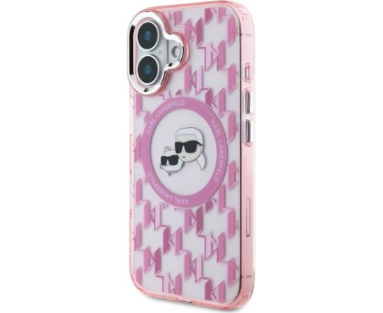 Karl Lagerfeld Hard IML Monogram Karl&Choupette Head MagSafe Case Чехол для Apple iPhone 16