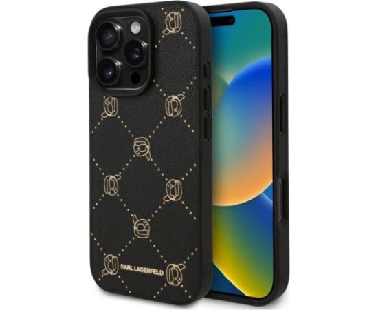Karl Lagerfeld Hard Karl Head MagSafe Case Aizsargapvalks priekš Apple iPhone 16 Pro Max