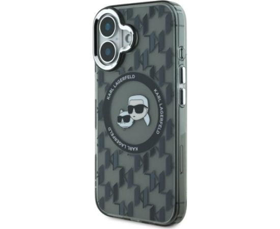 Karl Lagerfeld Hard IML Monogram Karl&Choupette Head MagSafe Case Чехол для Apple iPhone 16