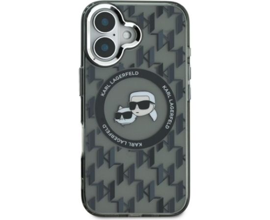 Karl Lagerfeld Hard IML Monogram Karl&Choupette Head MagSafe Case Чехол для Apple iPhone 16