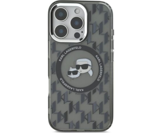 Karl Lagerfeld Hard IML Monogram Karl&Choupette Head MagSafe Case Чехол для Apple iPhone 16 Pro