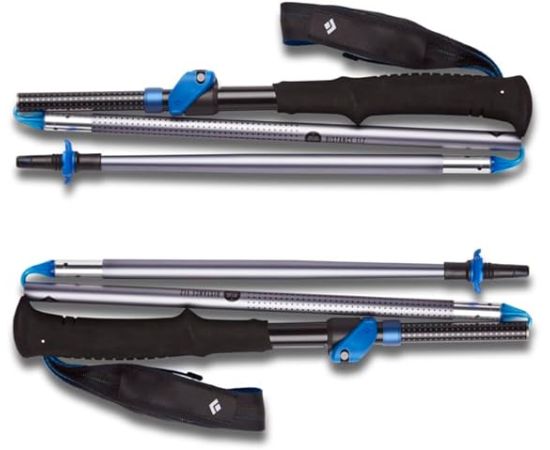 Black Diamond Distance FLZ trekking poles, fitness equipment (grey, 1 pair, 110 cm)