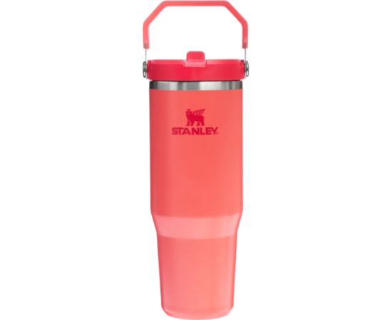 Stanley Термокружка с трубочкой The IceFlow Flip Straw 2.0 Tumbler 0.89L кораллово-красно-оранжевый