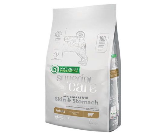 NATURE'S PROTECTION Superior Care Skin & Stomach Adult Small Lamb - dry dog ​​food - 1.5 kg