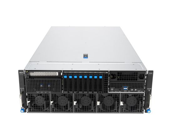 Platforma Asus Rack (4U) ESC8000A-E13P AMD EPYC 9005 (8xNVMe, 2xM.2, 2x10Gbe, IPMI, 3200W)
