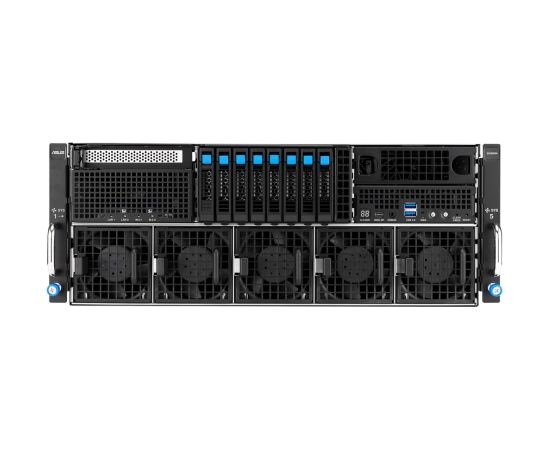 Platforma Asus Rack (4U) ESC8000A-E13P AMD EPYC 9005 (8xNVMe, 2xM.2, 2x10Gbe, IPMI, 3200W)