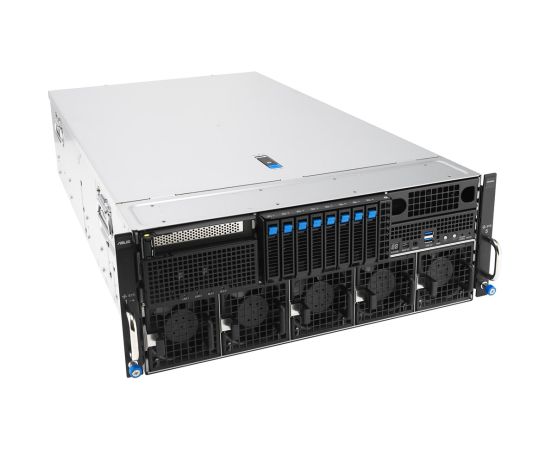 Platforma Asus Rack (4U) ESC8000A-E13P AMD EPYC 9005 (8xNVMe, 2xM.2, 2x10Gbe, IPMI, 3200W)