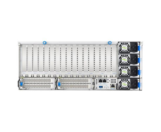Platforma Asus Rack (4U) ESC8000A-E13P AMD EPYC 9005 (8xNVMe, 2xM.2, 2x10Gbe, IPMI, 3200W)