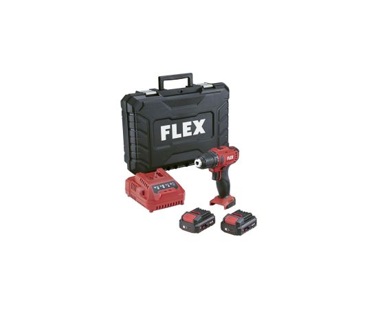 Akumulatora urbjmašīna-skrūvgriezis Flex DD 2G 12-LDBC/2.5; 12 V; 2x2,5 Ah akum.; ar koferi