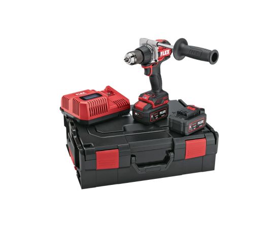 Akumulatora urbjmašīna-skrūvgriezis Flex DD 2G 18.0-EC HD/5.0; 18 V; 2x5,0 Ah akum. + L-Boxx