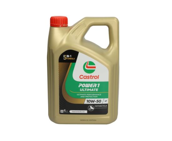 Motoreļļa 4T CASTROL Power 1 ULTIMATE 10W50 4l, API SN JASO MA-2 synthetic