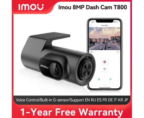 Video reģistrators IMOU T800 4K 8MP / Night Visio / GPS