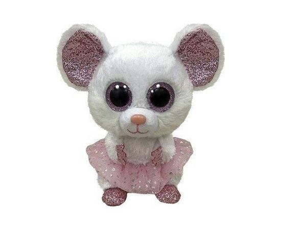 Meteor Maskotka Ty Beanie Boss Mysz biała ballerina - Nina 15 cm
