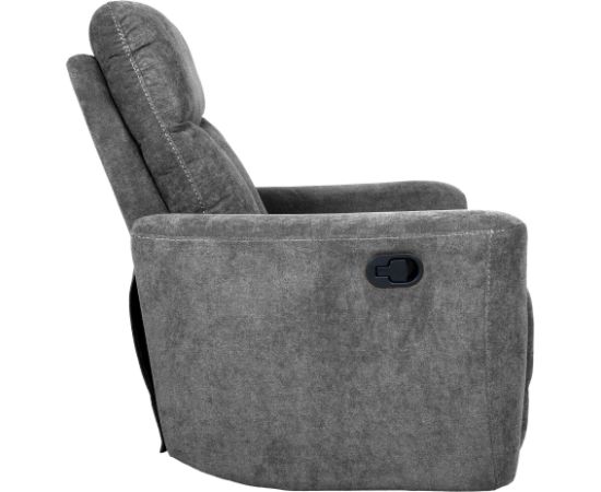 Recliner armchair GEMMA with manual mechanism, grey