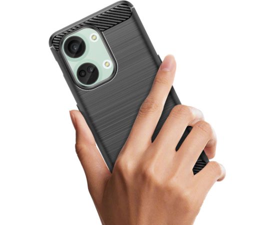 Силиконовый чехол Carbon Case для OnePlus Ace 2V|OnePlus Nord 3 - черный