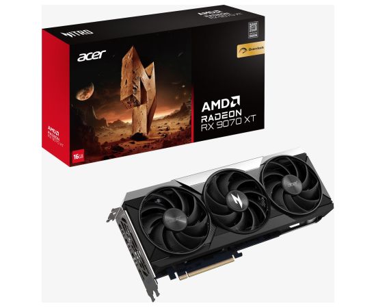 RX 9070 XT 16GB Acer Nitro Radeon OC GDDR6 3 Fan