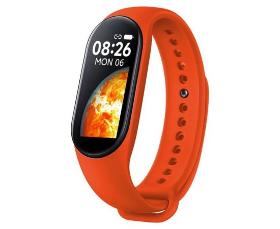 iWear SM7 Умный Фитнес IP67 браслет 0.96'' TFT с изм. HR & кровяного давления / Соц. сети / Монитор сна Красный