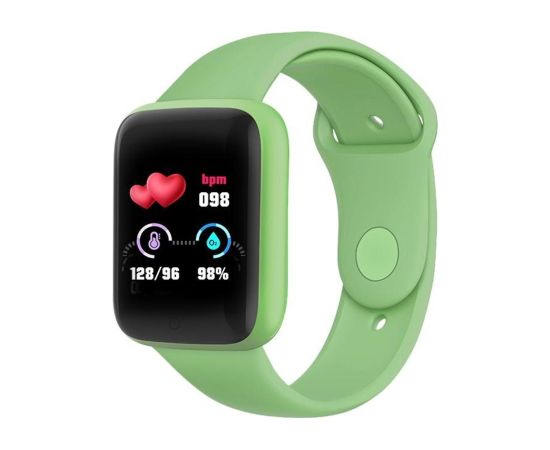 iWear M7 Fitnesa Viedpulkstenis ar Full Touch 1.3'' IPS displeju Asinsspiediena & Pulsa mēr. / Soc. tīkliem Zaļa