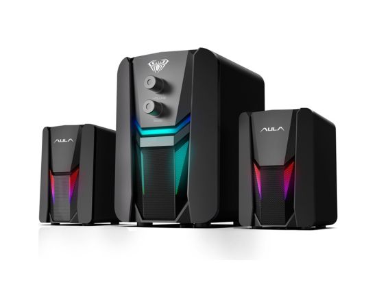 Aula N-189 P360 ПК / Портативного ПК 2.1 15W Стерео колонки + Сабвуфер 3.5mm + USB RGB Черный